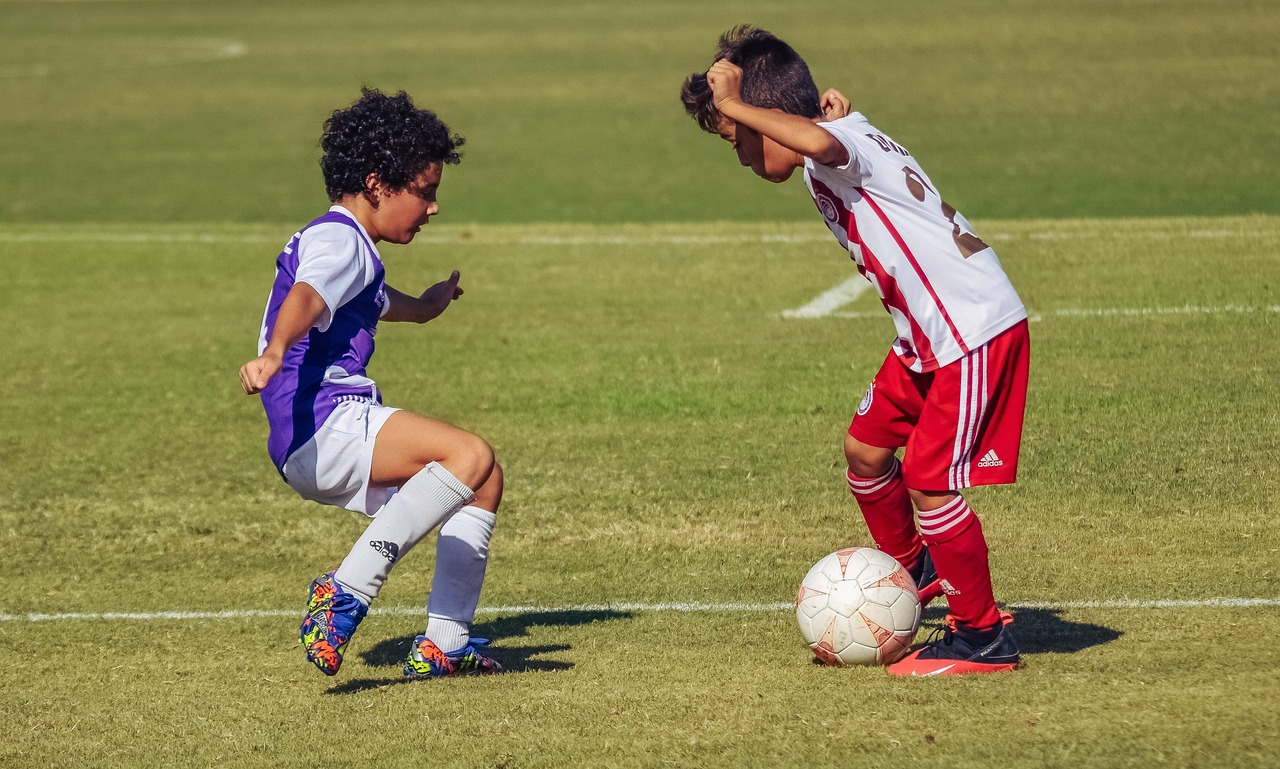 match de football but enfants