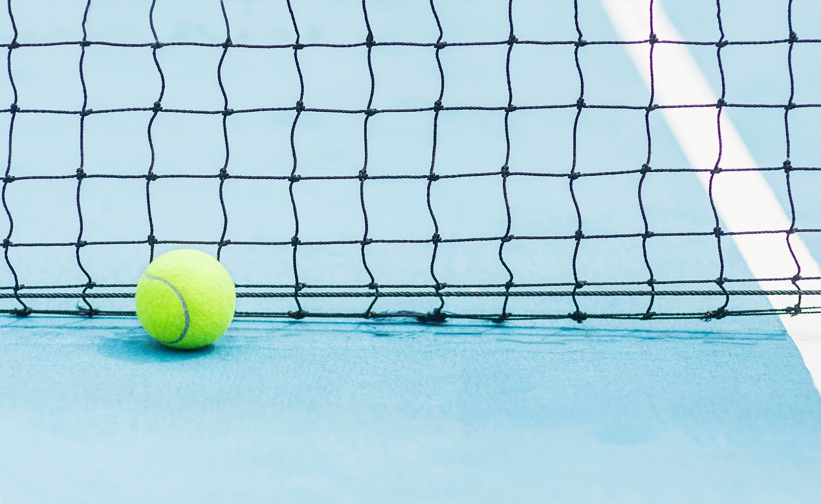 Une image contenant équipement sportif, balle, balle de tennis, filet
Description générée automatiquement