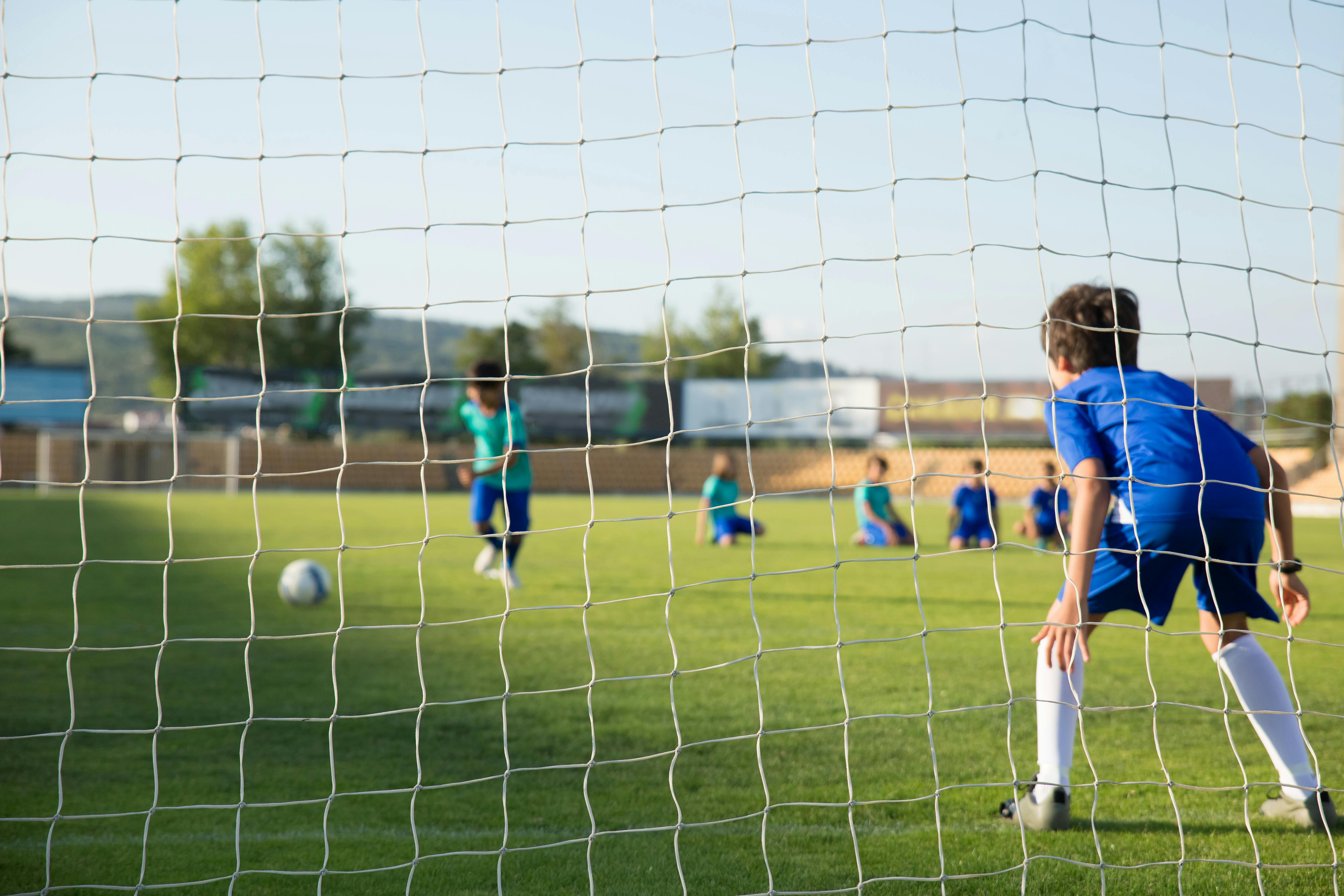 enfants football but gardien